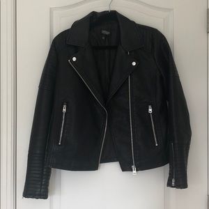 Topshop Faux Leather Jacket